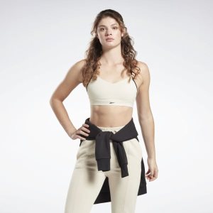 Reebok Hero Medium-Impact Strappy Bh Damen - Beige - DE 941-YLQ